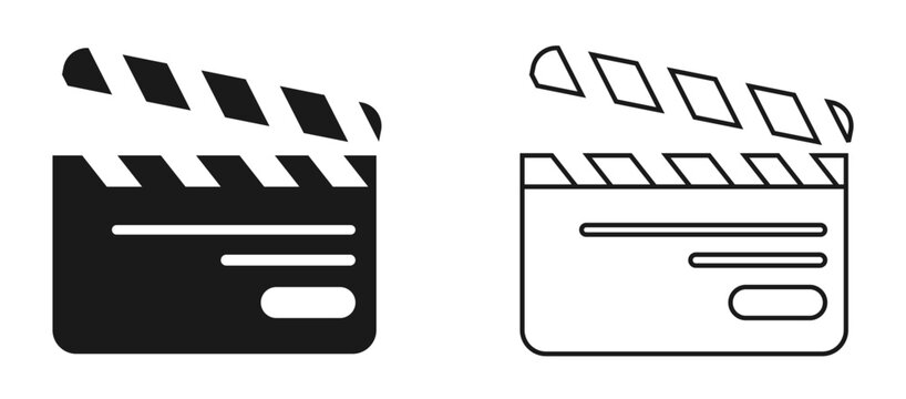 movie film clapper board