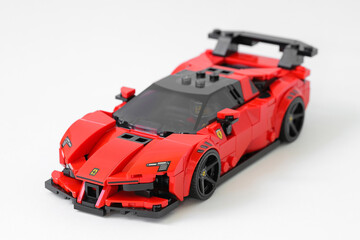 Naklejka premium Lego car Ferrari SF90 Stradale