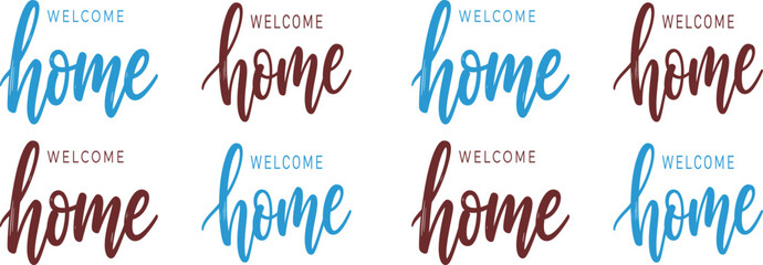 Welcome home typography designs © SharifulHaque