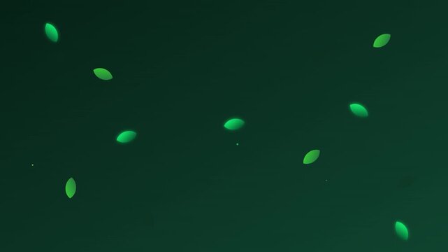 vibrant spring green leaf inspired organic pattern