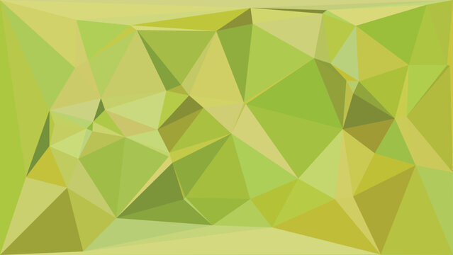 Green abstract geometric background with a low poly triangular pattern, creating a modern, textured, digital art aesthetic.