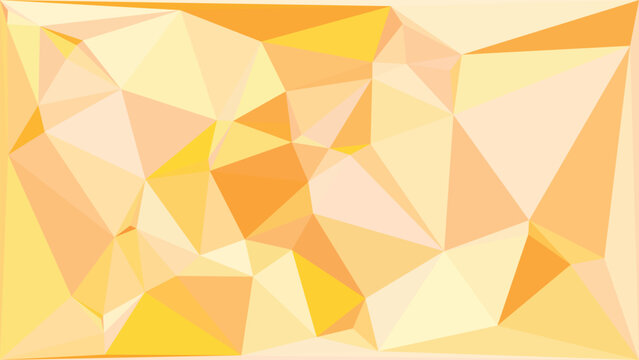 Orange abstract geometric background with a low poly triangular pattern, creating a modern, textured, digital art aesthetic.