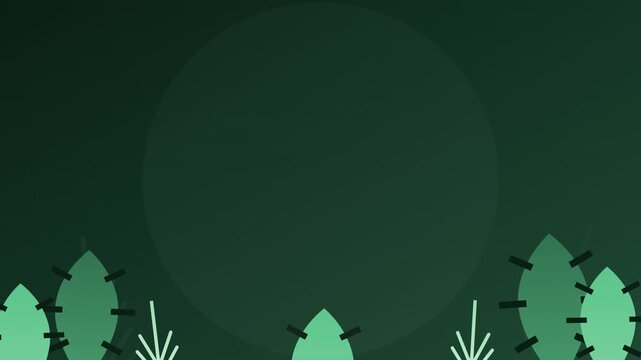 vibrant tropical leaf vector nature animation background flat
