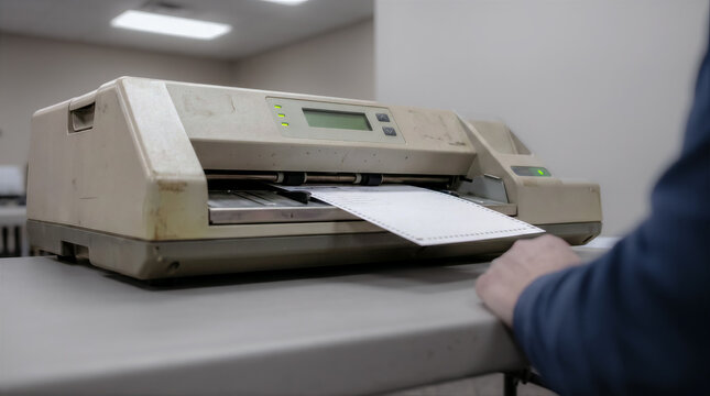 close-up of an elderly man's hand inserting his ballot into a voting machine, despite the difficulties that age brings, the elderly man takes part in voting, copy space for text