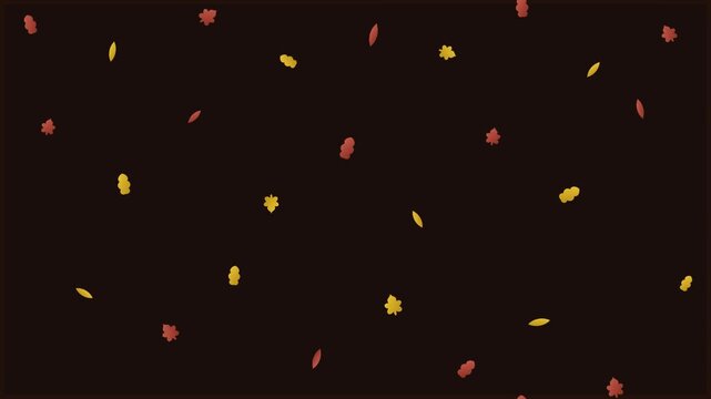 warm autumn leaf silhouette vector motion pattern