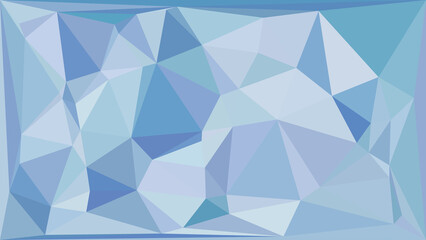 Obraz premium Abstract geometric background with light blue low poly triangles for modern graphic design