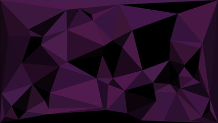 Fototapeta premium Elegant deep violet geometric low poly background with sharp triangular shapes and modern design