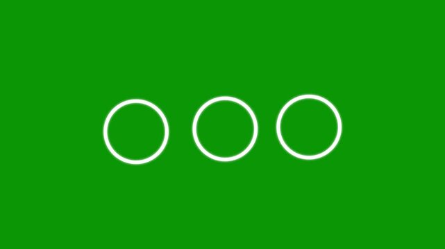 Minimalist white shape element presenting a cartoon firework animation ellipse burst line circle explosion, flat vector motion graphic intro on green screen background 4k.