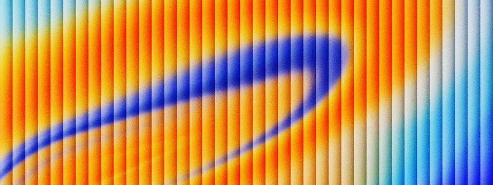 Abstract vertical line pattern with vibrant orange and blue color gradient, modern geometric stripe background for digital art, colorful rhythmic parallel lines texture for creative design.