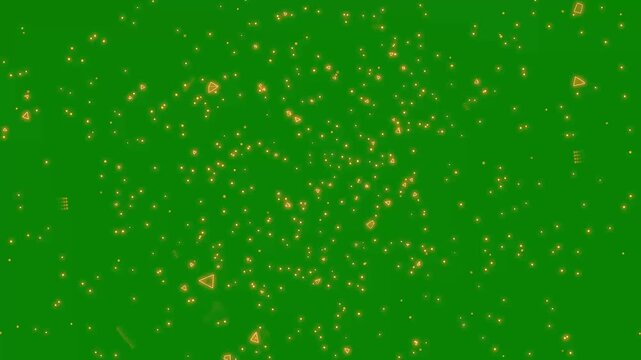 Golden spark burst transition featuring explosive energy waves and luminous particle trails, anime inspired reveal animation on green screen for cinematic intros and action scene changes in 5K.