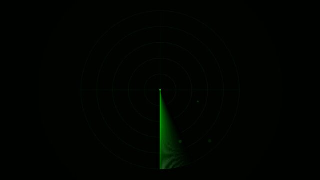 Radar Sweep Scanning Interface Futuristic HUD Technology Background Loop Animation