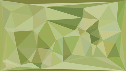 Obraz premium Abstract geometric background with olive green triangles for modern digital graphic design