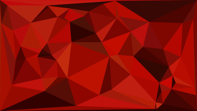 Deep red geometric low poly background featuring sharp triangular shapes and dark moody textures
