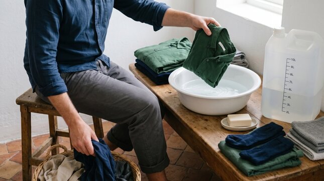 Small Load Hand Laundry Planning with Limited Stored Household Water