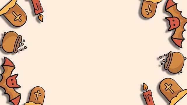 vector frame background with a girl
