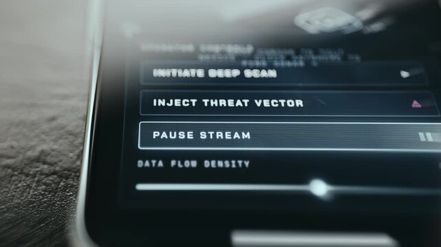 System control panel activating Resume Stream feature