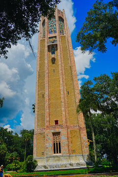 The landscape of Bok tower garden in lake wales of Florida