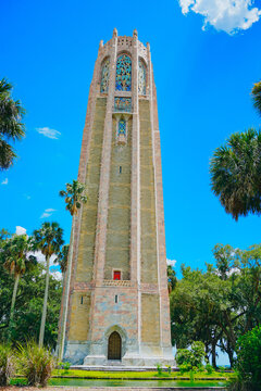 The landscape of Bok tower garden in lake wales of Florida