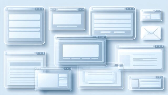 Digital Web Browser Windows Interface