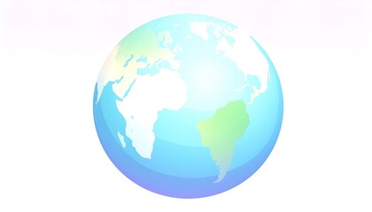 Fototapeta premium Colorful stylized Earth globe