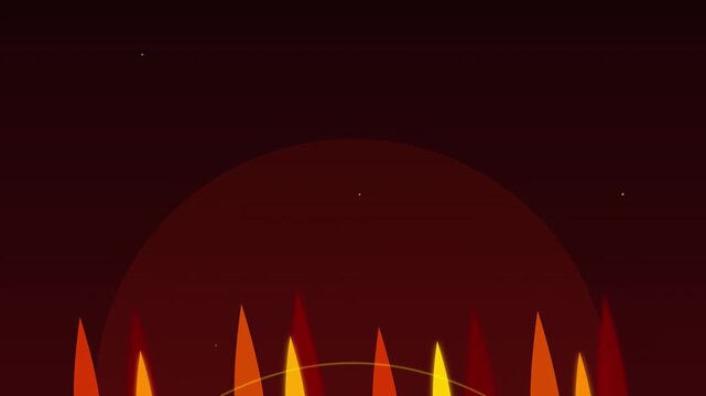 dynamic fire flame abstract orange energy motion