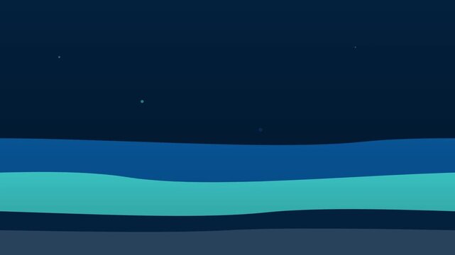 Dynamic Wave Pattern Ocean Blue Presentation Slide