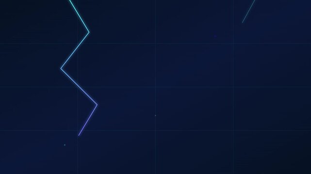 electric storm lightning abstract energy blue animation