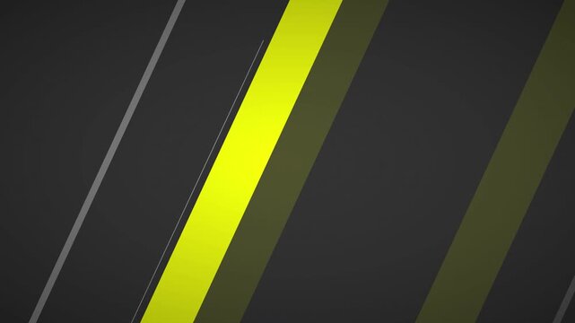 electric yellow charcoal high contrast tech animation