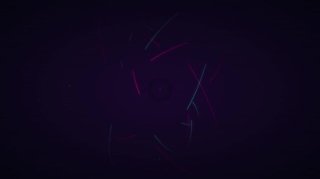 energetic swirling particle trails vibrant vector loop