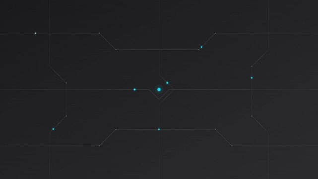 flat design tech circuit lines moving background pattern