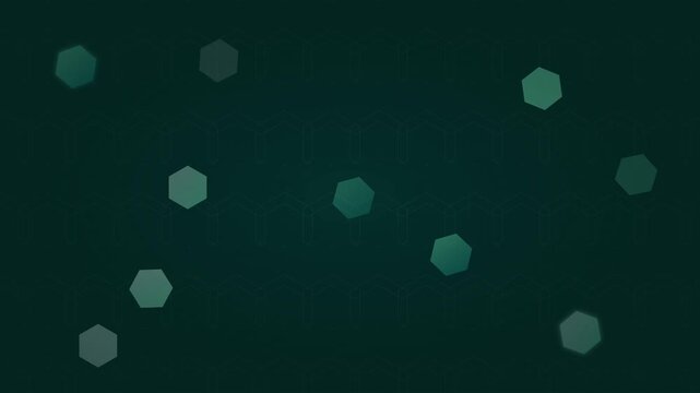 floating hexagons honeycomb abstract tech modern background
