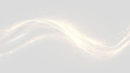 Luxury Golden Glow Effect With Sparkling Dust And Shimmering Bokeh On Transparent PNG Background, Abstract Light Wave Featuring Elegant Curves, Bright Energy Flow And Motion Trail Abstract Flowing Gol © Olha