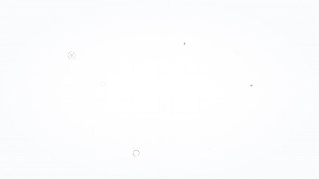 futuristic white out tech background with light symbols
