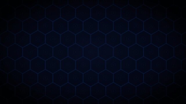 hexagonal grid neon pulsing tech pattern background