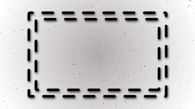 A background video with an area for placing important information in the center of the frame, which is indicated by a dotted line in the form of a rectangle.