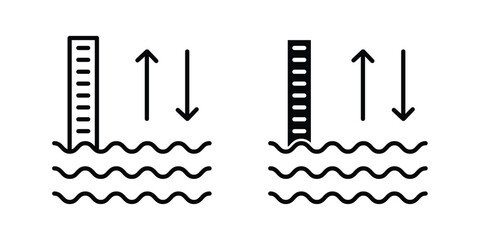 Obraz premium Sea level icon