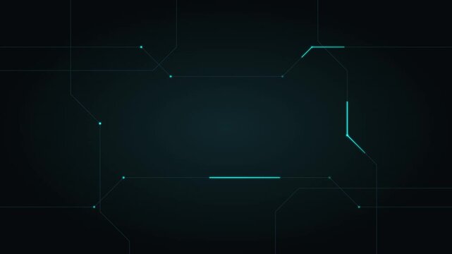 high tech digital circuit board animated vector background
