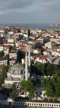 Islamic Yeni Valide Mosque Uskudar of Istanbul
