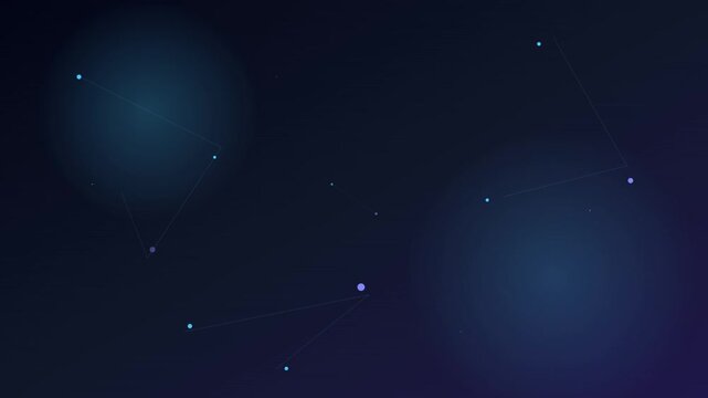 Abstract Corporate Blue Digital Connectivity Motion Graphic Loop