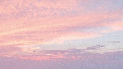 Obraz premium Soft Pink and Blue Sunset Sky