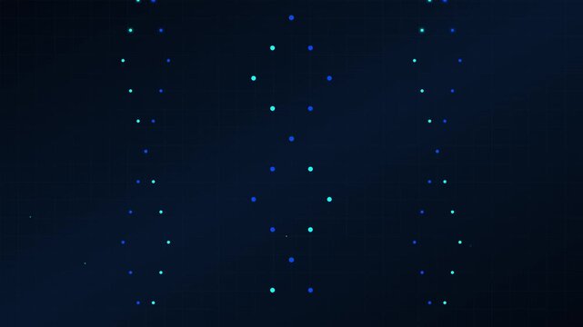 hi tech digital dna vector background animation