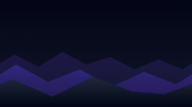 layered mountain landscape flat design modern background