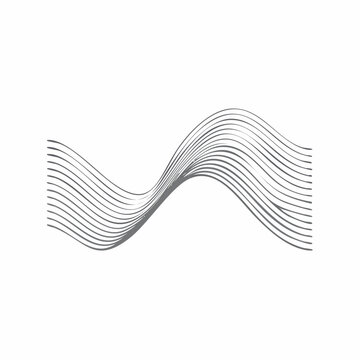 Abstract Wavy Lines Graphic