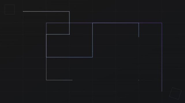 Minimalist Line Art Geometric Professional Slide Motion