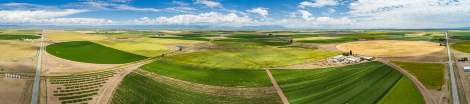 Rio Grande River Valley Aerial Panorama