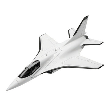 Modern fighter jet with sleek aerodynamic design
