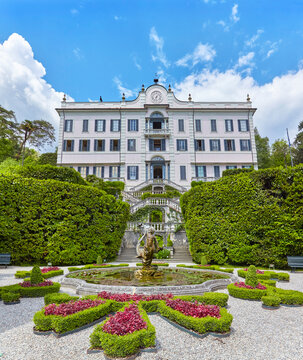 Springbrunnen im Park der Villa Carlotta  am Comer See 