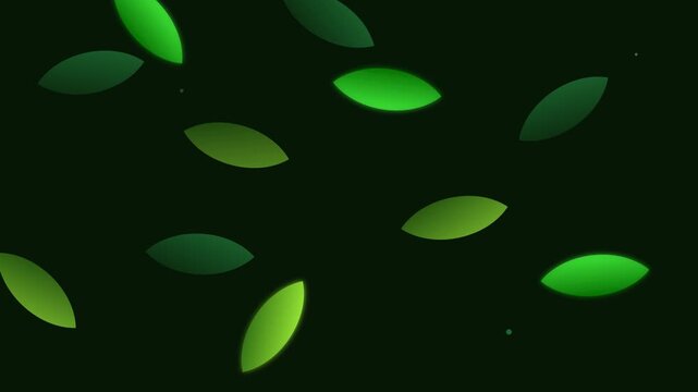 organic leafy green gradient vector motion pattern