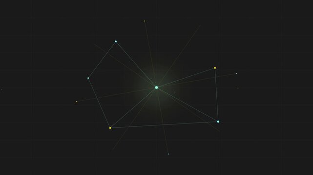 blockchain cryptocurrency abstract node connection vector loop