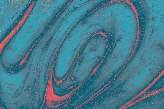 Abstract  Ebru Marbling Texture Background